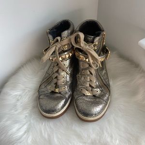 Gold Michael Kors Sneakers
